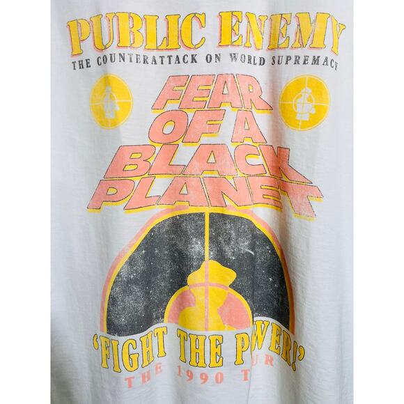 Recycled Karma Public Enemy Short Sleeve Tee, Women's Size M - Picture 2 of 4